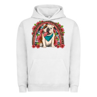 Pigment Lunar Rock english bulldog floral rainbow Urban Hoodie - Artiststas