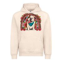 Sandshell english bulldog floral rainbow Urban Hoodie - Artiststas