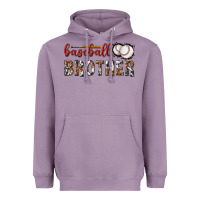 Lavender baseball brother with leopard Heavyweight Hoodie - texasbilliewilder