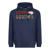 Navy baseball brother with leopard Heavyweight Hoodie - texasbilliewilder