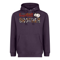 Plum baseball brother with leopard Heavyweight Hoodie - texasbilliewilder