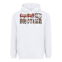 White baseball brother with leopard Heavyweight Hoodie - texasbilliewilder