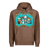 Chestnut winter snowman coffee Premium Hoodie - Jasminsmagicworld