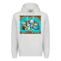 Dove Grey winter snowman coffee Premium Hoodie - Jasminsmagicworld
