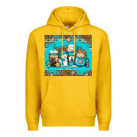 Lemon winter snowman coffee Premium Hoodie - Jasminsmagicworld