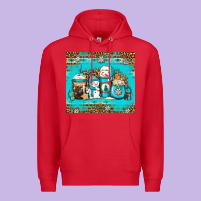 Winter Snowman Coffee Premium Hoodie Designed By Jasminsmagicworld