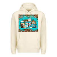 Sandshell winter snowman coffee Premium Hoodie - Jasminsmagicworld