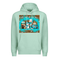 Seafoam winter snowman coffee Premium Hoodie - Jasminsmagicworld