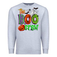 Heather Grey the boo crew Premium Sweatshirt - Zillion Design Studio