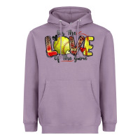 Lavender for the love of the game softball Heavyweight Hoodie - Zillion Design Studio