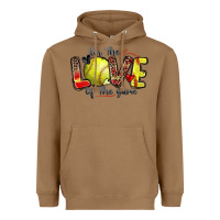 Toasted Coconut for the love of the game softball Heavyweight Hoodie - Zillion Design Studio