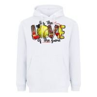 White for the love of the game softball Heavyweight Hoodie - Zillion Design Studio