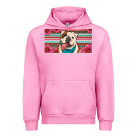 Fuchsia Pink english bulldog floral license plate Urban Hoodie - Artiststas