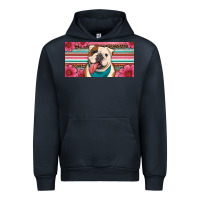 Navy english bulldog floral license plate Urban Hoodie - Artiststas