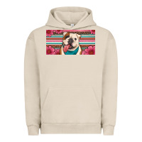 Pigment French Oak english bulldog floral license plate Urban Hoodie - Artiststas