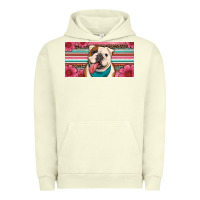 Pigment Pistachio english bulldog floral license plate Urban Hoodie - Artiststas
