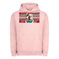 Pigment Salmon english bulldog floral license plate Urban Hoodie - Artiststas