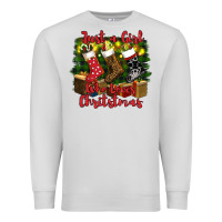 Just A Girl Who Loves Christmas Premium Sweatshirt | Teevron