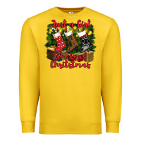 Lemon just a girl who loves christmas Premium Sweatshirt - RanaPortraitStore