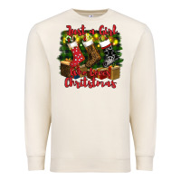 Sandshell just a girl who loves christmas Premium Sweatshirt - RanaPortraitStore
