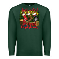 Sports Green just a girl who loves christmas Premium Sweatshirt - RanaPortraitStore