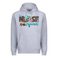Heather Grey nurse squad Premium Hoodie - BundleAndBundleShop