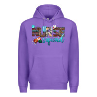 Purple nurse squad Premium Hoodie - BundleAndBundleShop