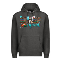 Charcoal Heather nurse squad Premium Hoodie - BundleAndBundleShop