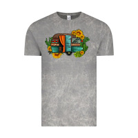Cloud Rock caravan sunflowers and cactus Vintage Tee - Artiststas