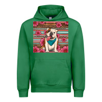 Emerald british bulldog floral serape Urban Hoodie - Artiststas