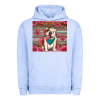 Pigment Grape Ice british bulldog floral serape Urban Hoodie - Artiststas