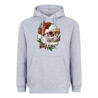 Heather Grey Kinda merry kinda scary Heavyweight Hoodie - RanaPortraitStore