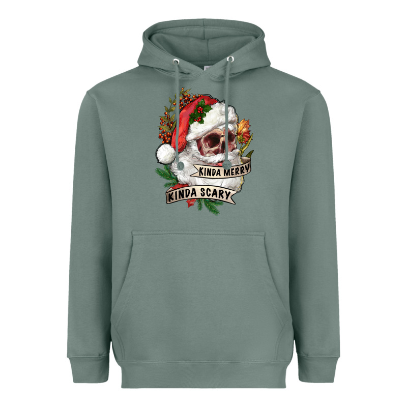 Kinda Merry Kinda Scary Heavyweight Hoodie by RanaPortraitStore | Teevron