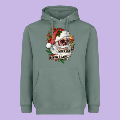Heavyweight Hoodie Kinda merry kinda scary