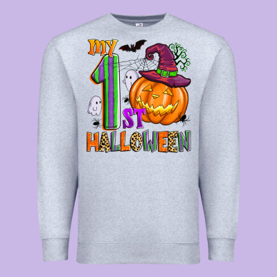 My 1st Halloween Premium Sweatshirt Designed By Zillion Design Studio