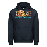 Navy love golden retriever Urban Hoodie - Artiststas