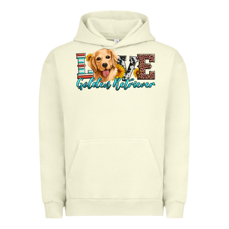 Love Golden Retriever Urban Hoodie by Artiststas | Teevron