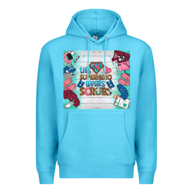 This Superhero Wears Scrubs Tumbler Premium Hoodie by BundleAndBundleShop | Teevron