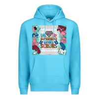 Ocean Blue this superhero wears scrubs tumbler Premium Hoodie - BundleAndBundleShop