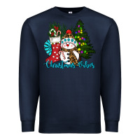 Navy christmas vibes Premium Sweatshirt - RanaPortraitStore