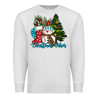 Oatmeal Heather christmas vibes Premium Sweatshirt - RanaPortraitStore