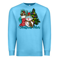 Ocean Blue christmas vibes Premium Sweatshirt - RanaPortraitStore