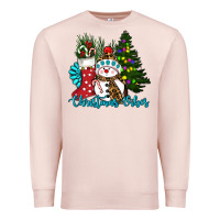 Pale Pink christmas vibes Premium Sweatshirt - RanaPortraitStore