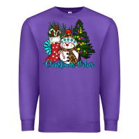 Purple christmas vibes Premium Sweatshirt - RanaPortraitStore