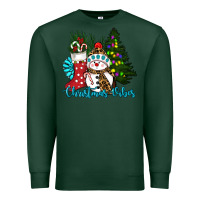 Sports Green christmas vibes Premium Sweatshirt - RanaPortraitStore