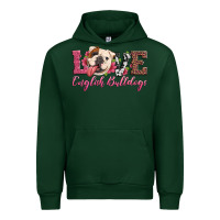 Forest Green love english bulldogs Urban Hoodie - Artiststas