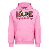 Fuchsia Pink love english bulldogs Urban Hoodie - Artiststas