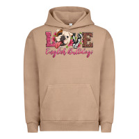 Pigment Burro love english bulldogs Urban Hoodie - Artiststas