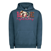 Pigment Midnight Navy love english bulldogs Urban Hoodie - Artiststas