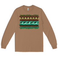 Toasted Coconut turquoise aztec bullskull and horse Long Sleeve Tee - BarkalooDesign